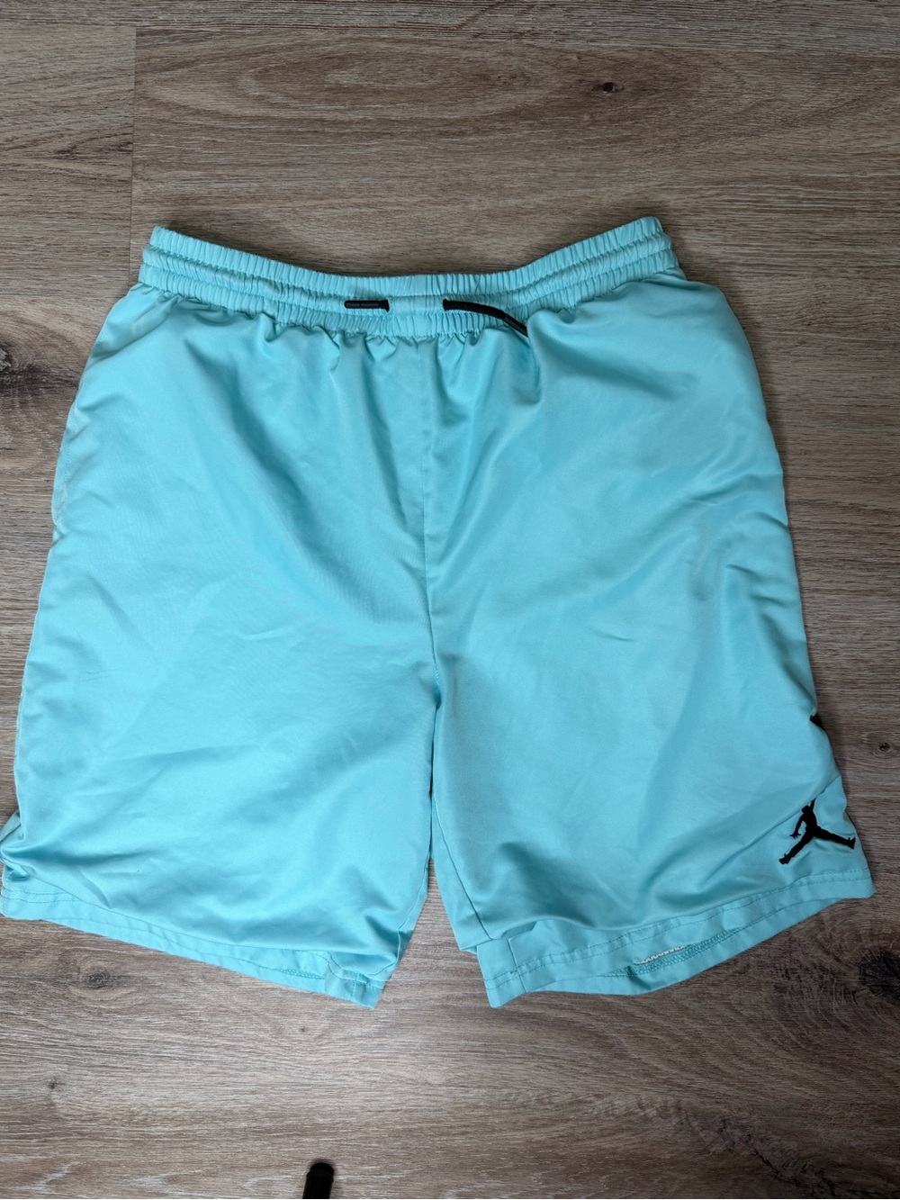 Jordan Men's Teal Athletic Shorts with Black Jumpman